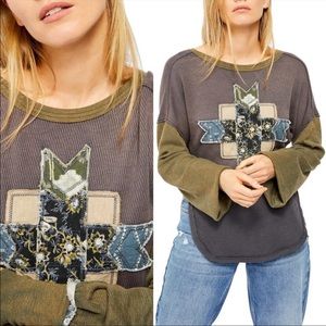 Free People Lone Star Thermal Sz XL NWT